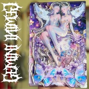 NEW Acrylic Binder Notebook Journal Zodiac Wicca Goth Princess Diary A5 Shaker